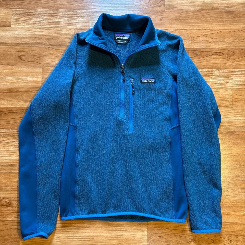Patagonia Men's Better Sweater 1/4-Zip Fleece Pullover XXS Blue